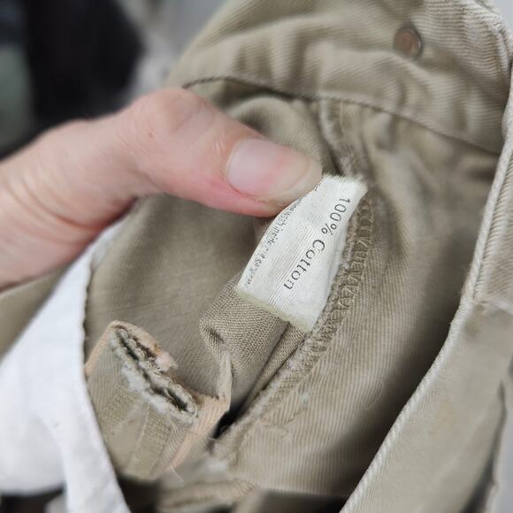 Vintage Y2K Aldo Gianne Embroidered Pants Womens Medium Tan Floral Butterfly - Picture 9 of 10